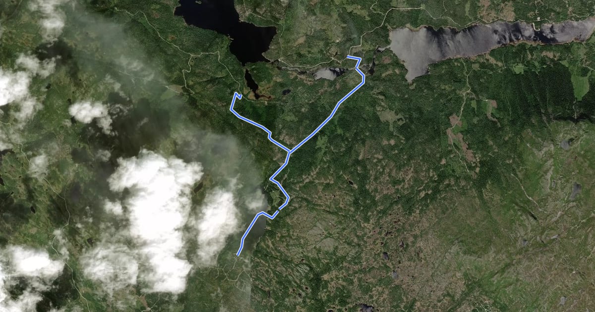Маршрут FHV32 на спутниковом снимке