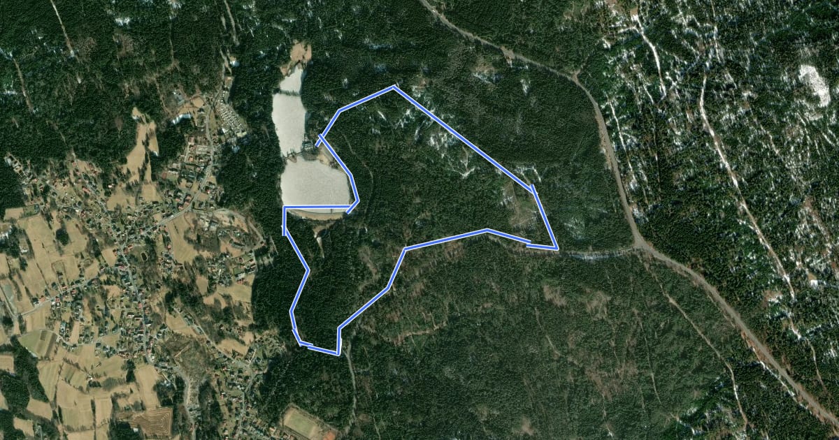 Маршрут Fichtelberg Rundwanderweg Nr. 1 на спутниковом снимке