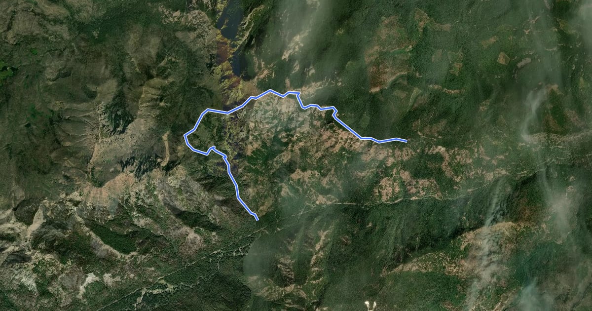 Маршрут Fifes Ridge Trail на спутниковом снимке