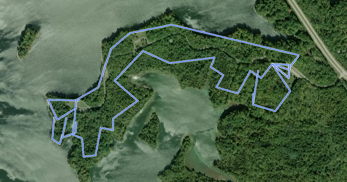 Маршрут Fifty Springs MTB Loop Trail на спутниковом снимке