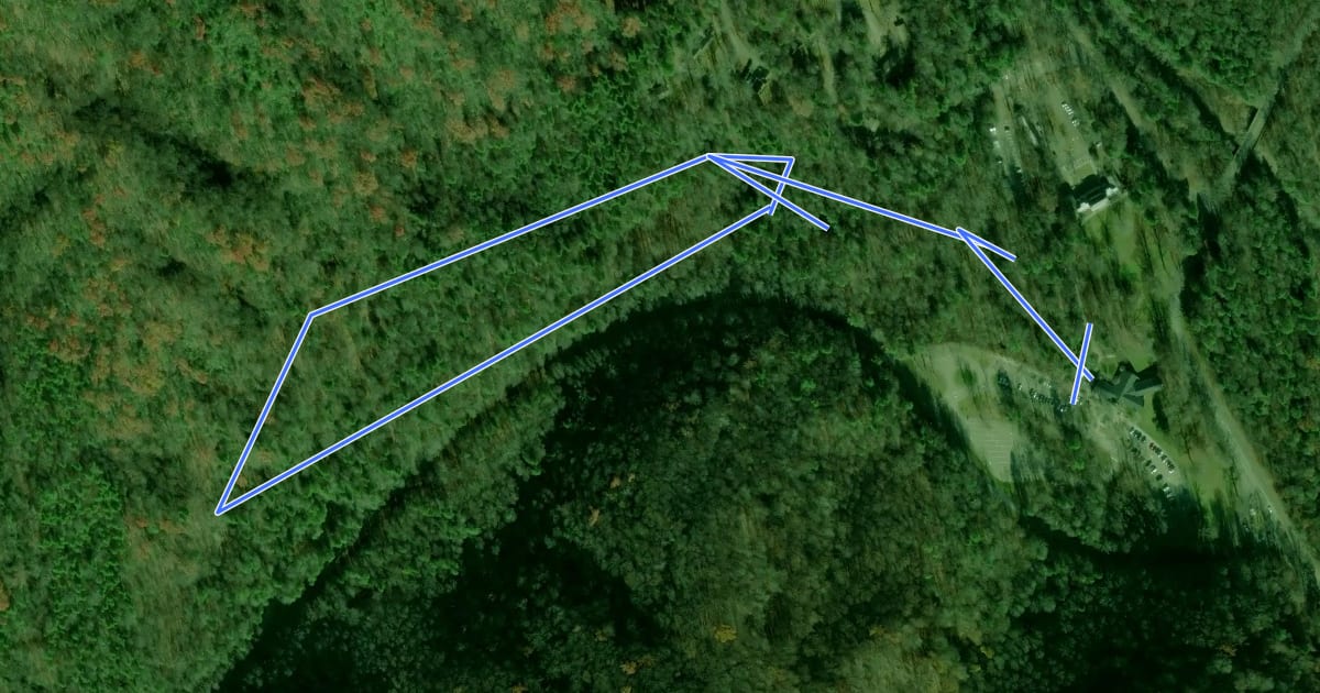 Маршрут Fighting Creek Nature Trail на спутниковом снимке