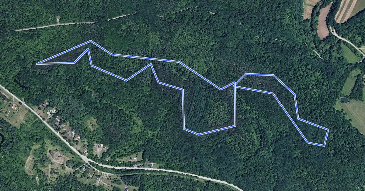 Маршрут Figure 8 Trail на спутниковом снимке