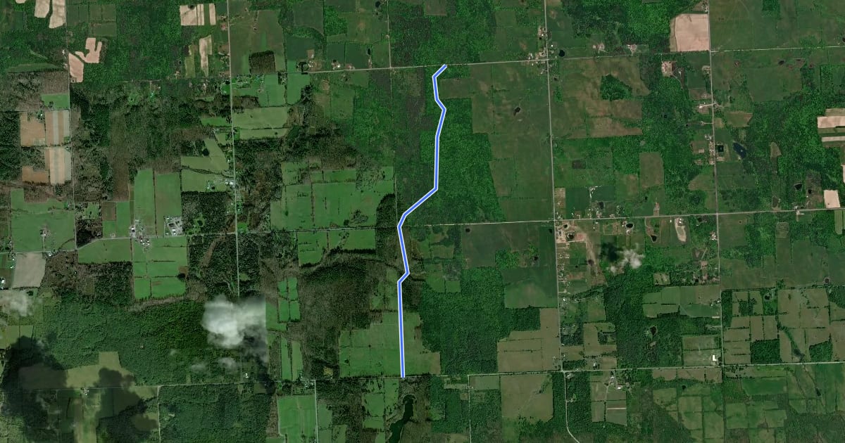 Маршрут Finger Lakes - Interloken North на спутниковом снимке