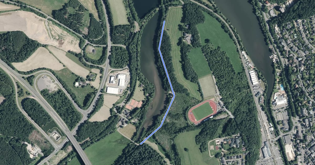 Маршрут Finkenhagen Rundweg A1 на спутниковом снимке