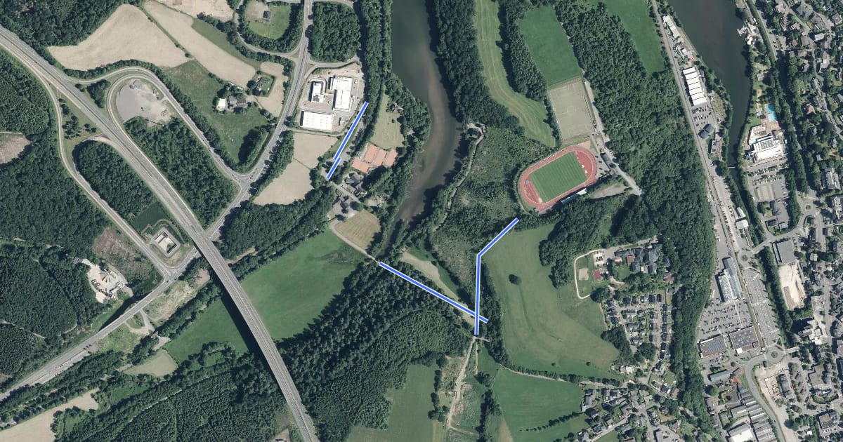 Маршрут Finkenhagen Rundweg A3 на спутниковом снимке