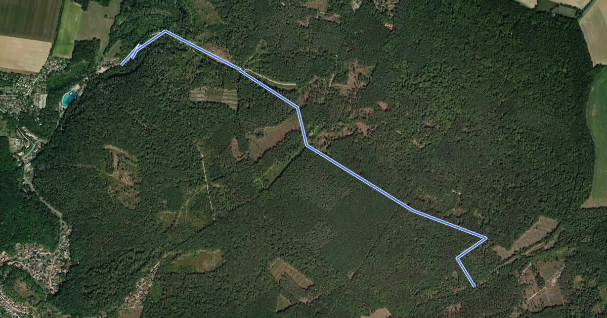 Маршрут Finnewanderweg Variante на спутниковом снимке