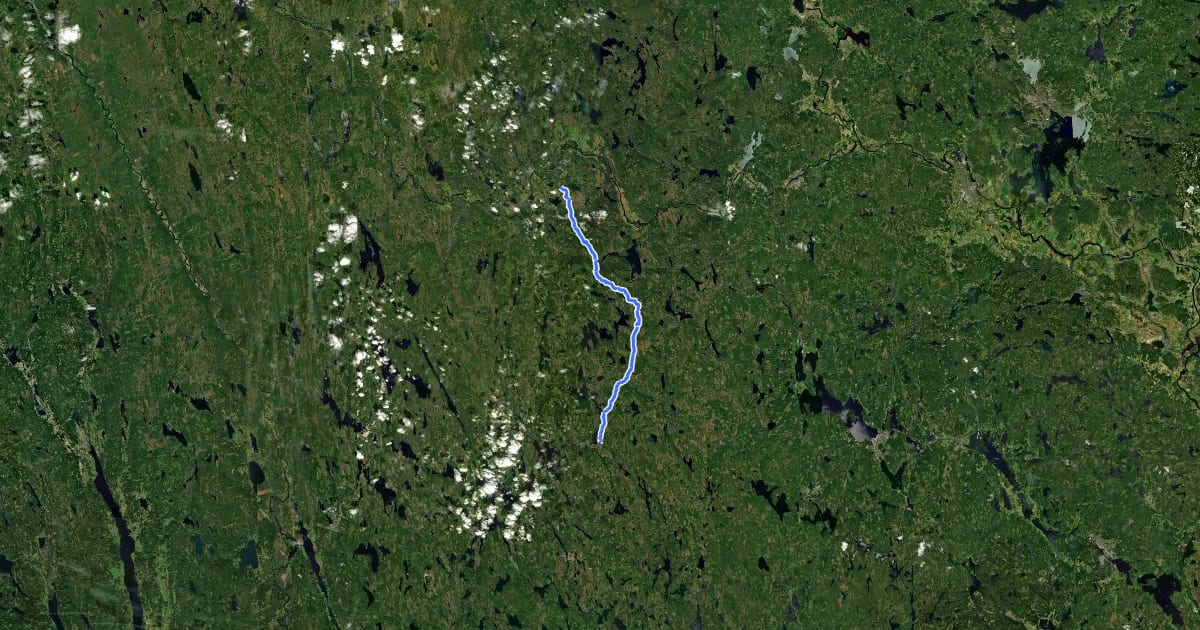 Маршрут Finnmarksleden на спутниковом снимке