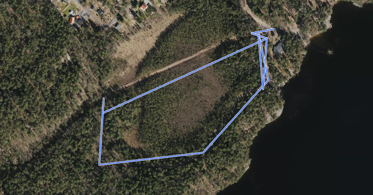 Маршрут Finnsjöns eljusspår 1.5 km на спутниковом снимке