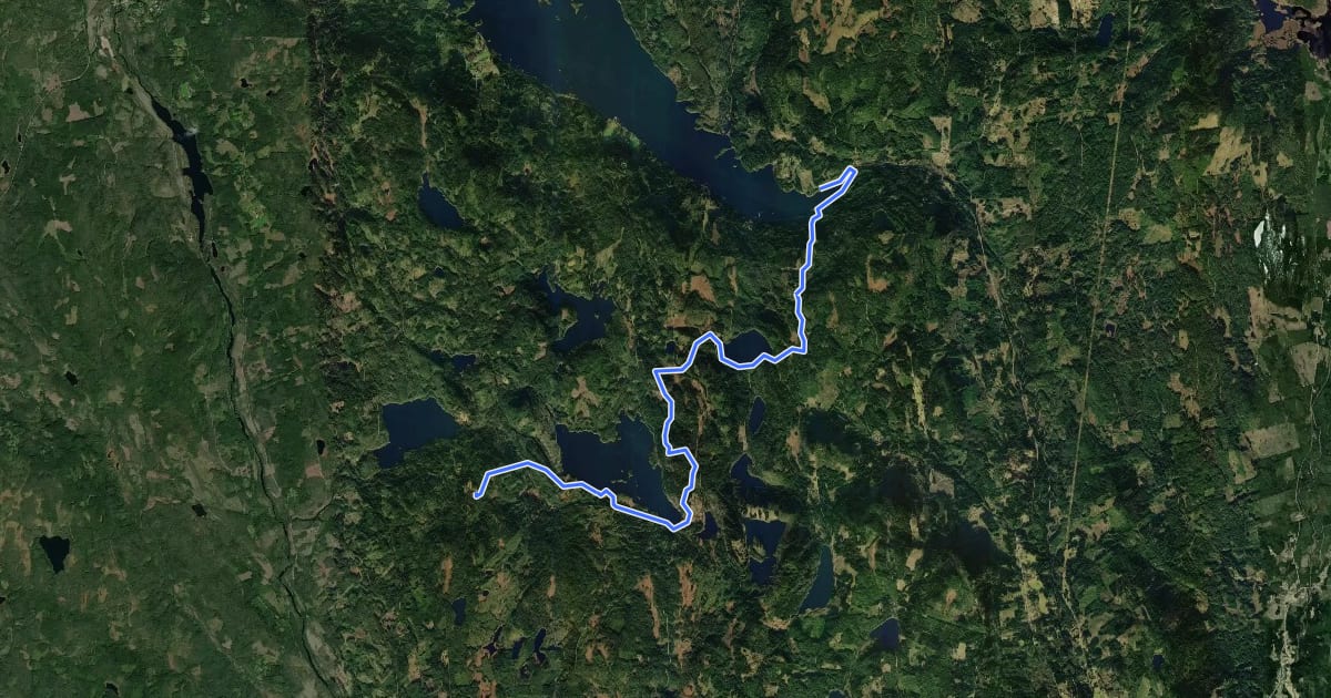 Маршрут Finnskogleden: Etapp 6 на спутниковом снимке