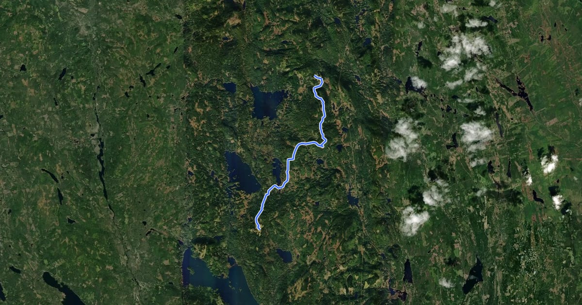 Маршрут Finnskogleden: Etapp 8 на спутниковом снимке
