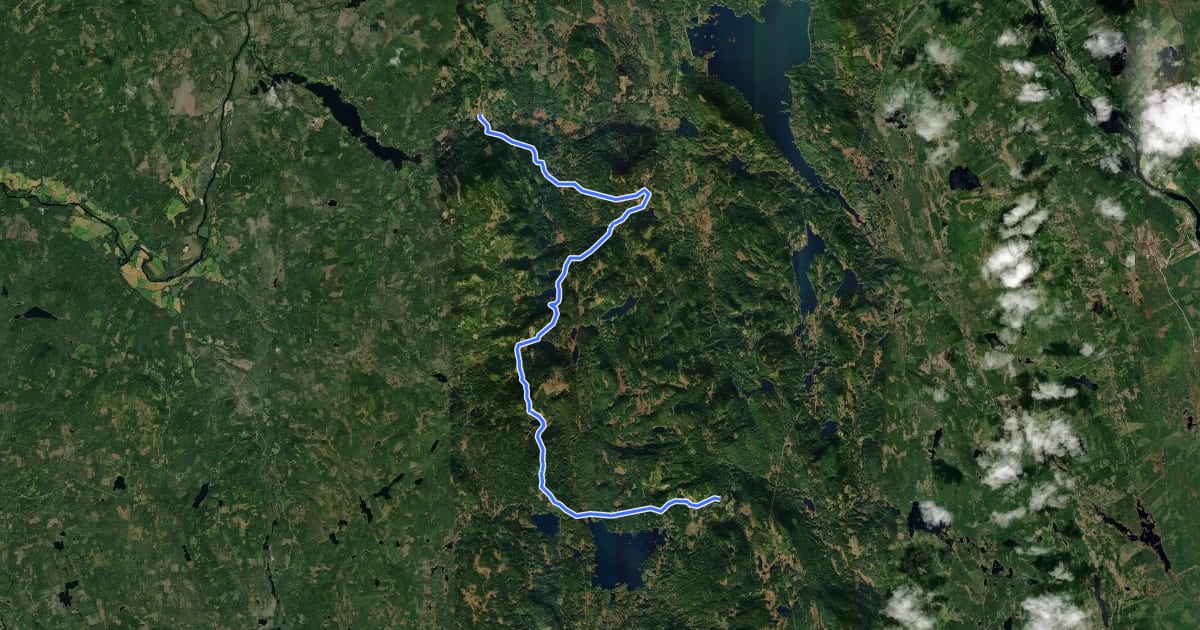 Маршрут Finnskogleden: Etapp 9A на спутниковом снимке