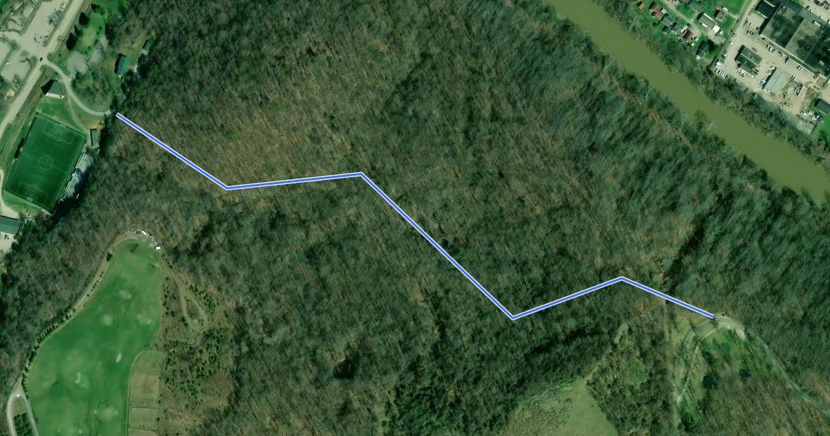 Маршрут Fire Road Trail на спутниковом снимке