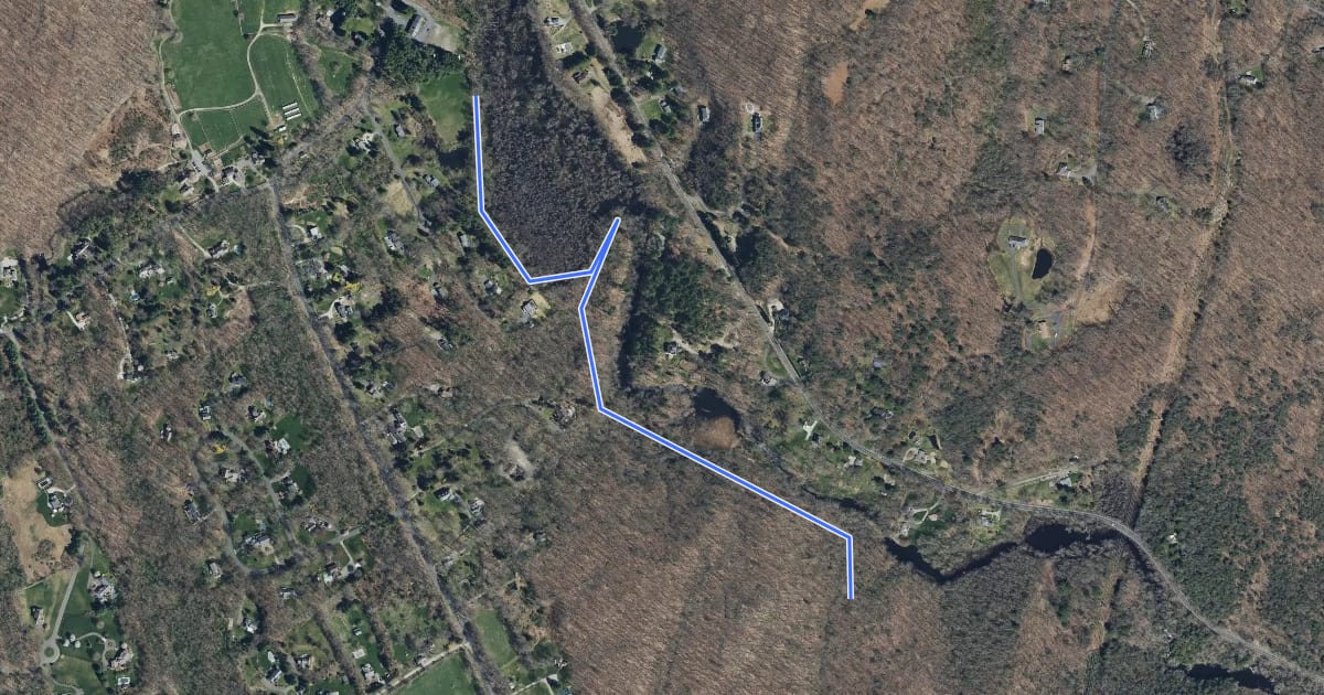 Маршрут Firehouse Trail на спутниковом снимке