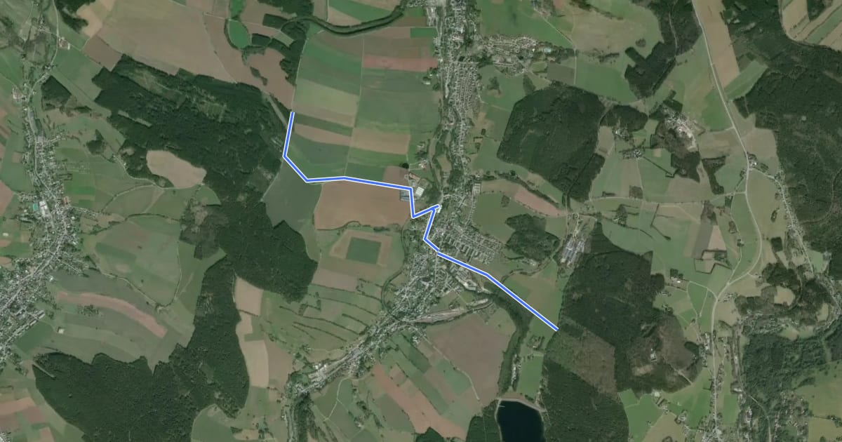 Маршрут Firstenweg-Klappermühlenweg на спутниковом снимке