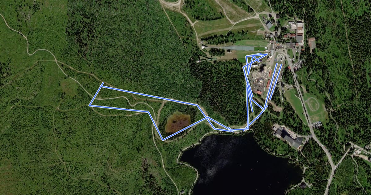Маршрут FIS 3,3 km на спутниковом снимке