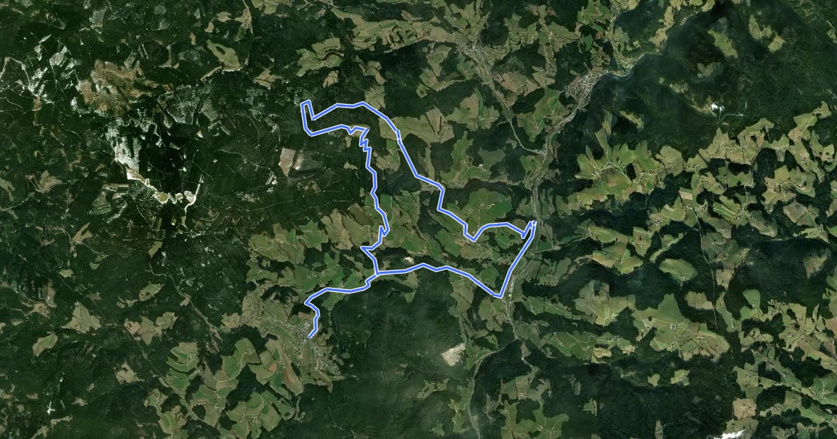 Маршрут Fisch-Biker-Tour на спутниковом снимке