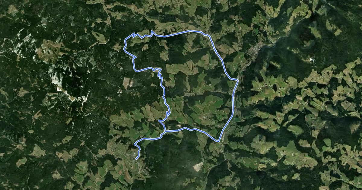 Маршрут Fischbacher Alpentour на спутниковом снимке