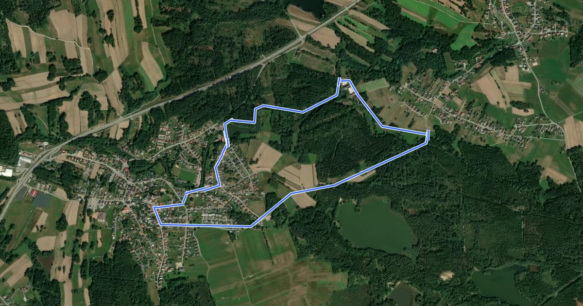 Маршрут Fischersteig (17) на спутниковом снимке