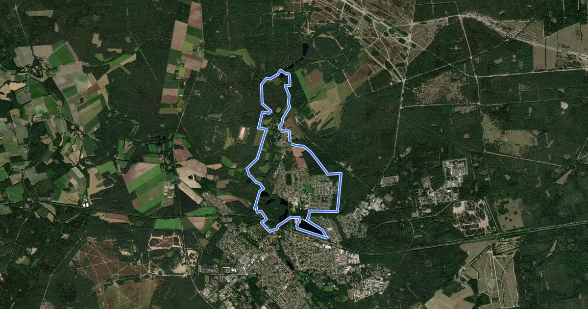 Маршрут Fischeweg на спутниковом снимке
