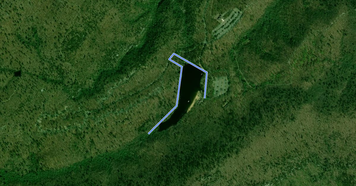 Маршрут Fishing Path на спутниковом снимке