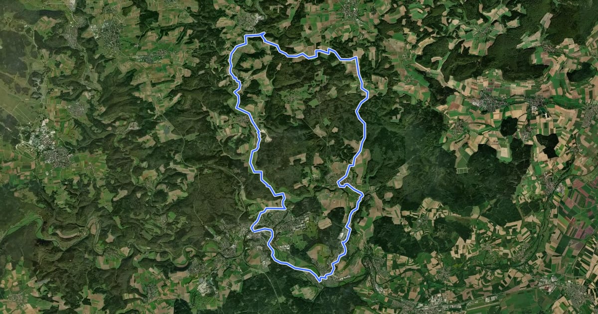 Маршрут Fitness-Tour на спутниковом снимке