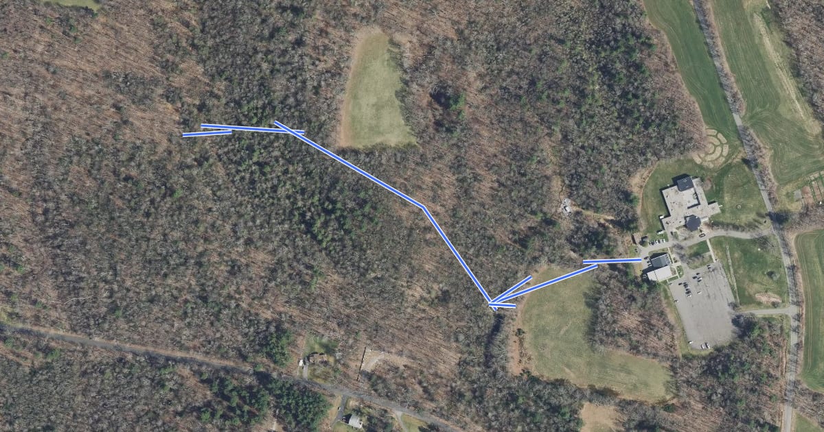 Маршрут Five Points Connector Trail на спутниковом снимке