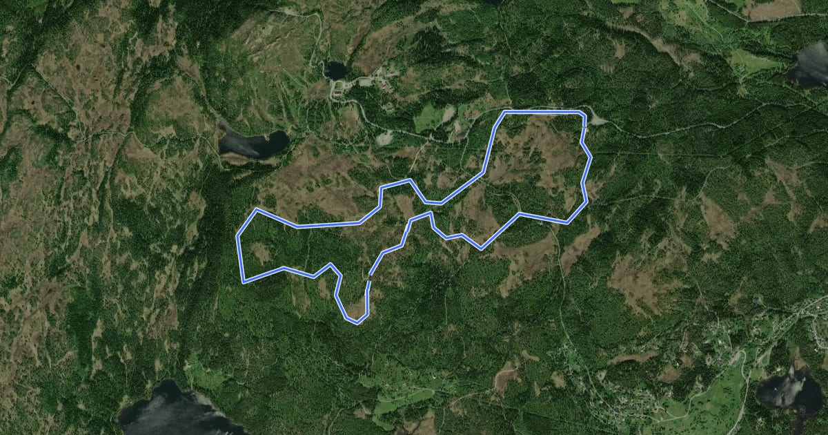Маршрут Fjellsetermyra 7 km на спутниковом снимке