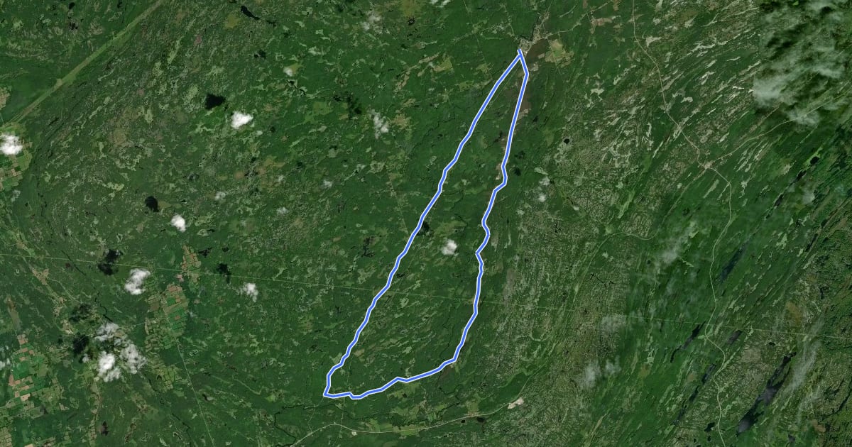 Маршрут Flinton Road Route на спутниковом снимке