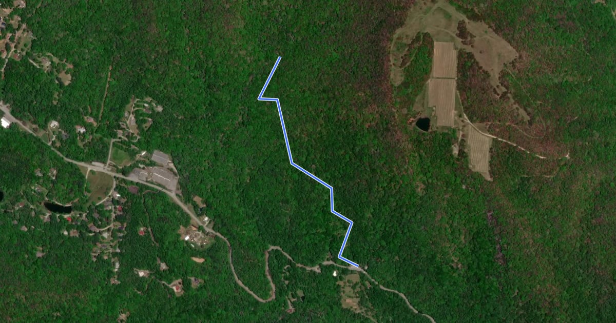 Маршрут Florence Nature Preserve Access Trail на спутниковом снимке