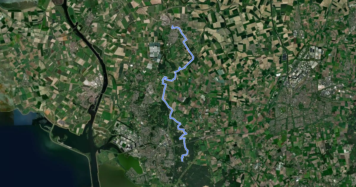 Маршрут Floris V-pad - 13 на спутниковом снимке