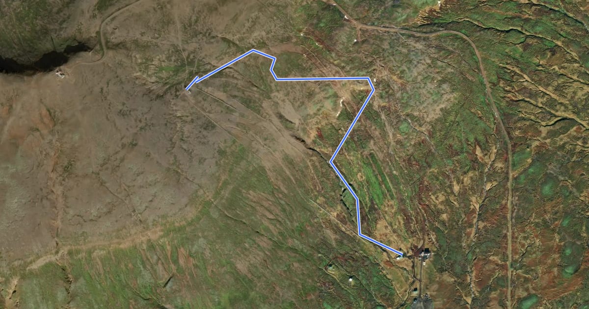Маршрут Flowtrail на спутниковом снимке