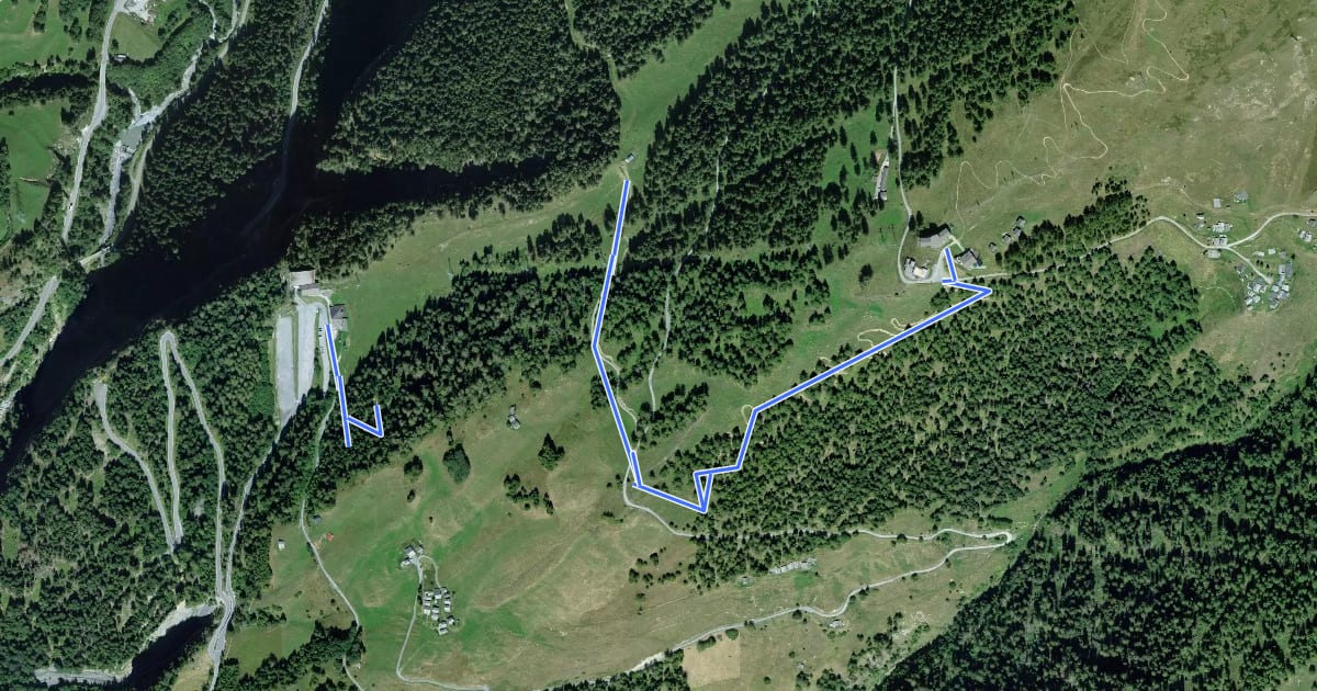 Маршрут Flowtrail Deleeschi на спутниковом снимке
