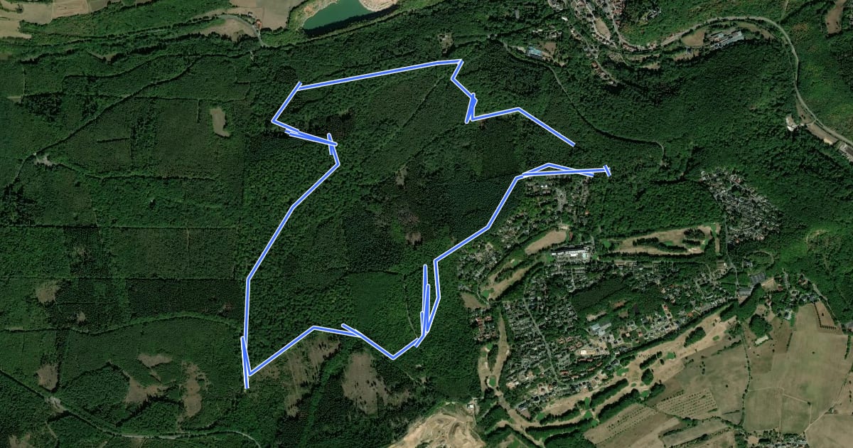 Маршрут Flowtrail Stromberg - Rundkurs на спутниковом снимке