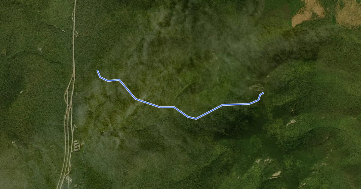 Маршрут Flume Slide Trail на спутниковом снимке