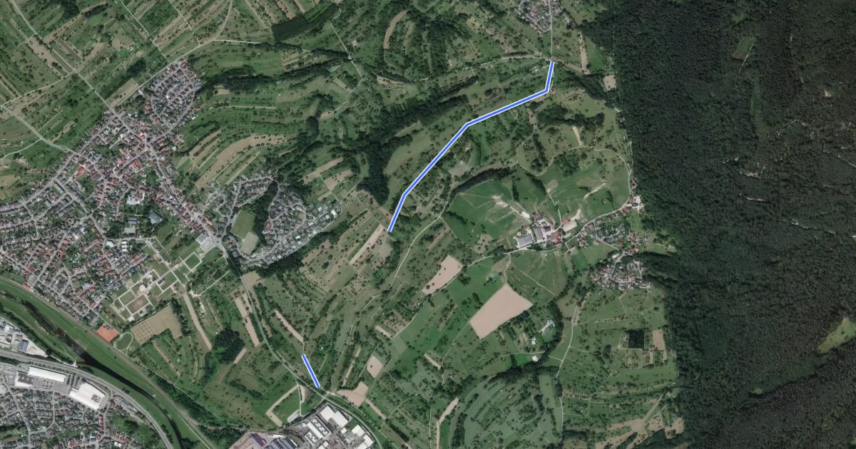 Маршрут Flurkreuz Untergasse - Brettweg Abzweig Oberweier на спутниковом снимке