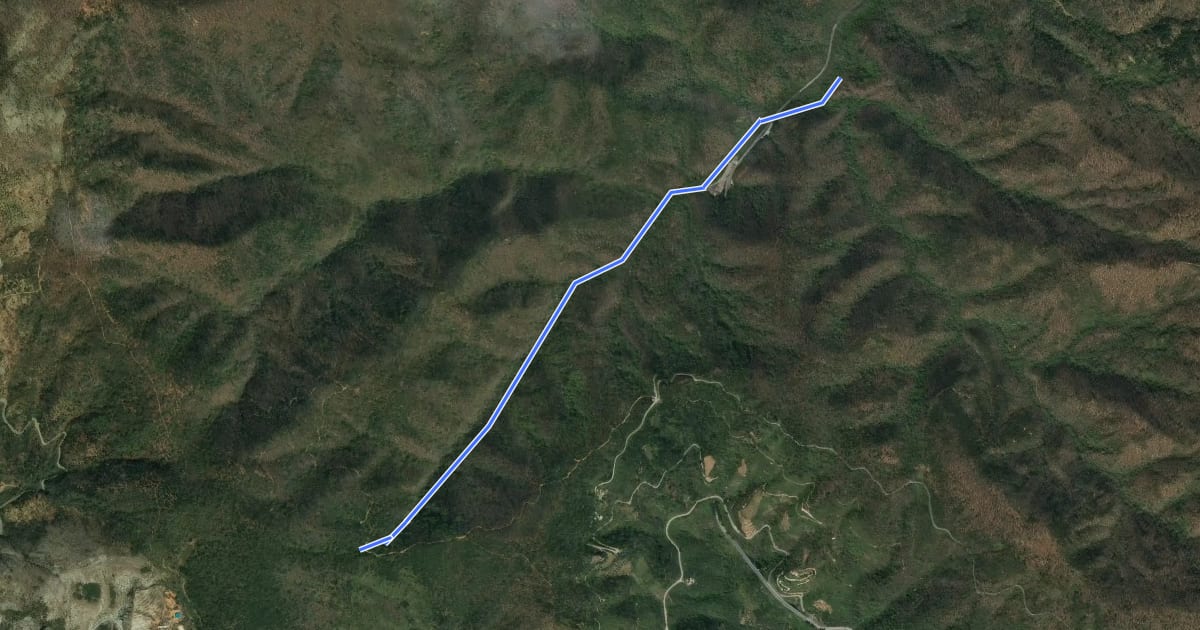 Маршрут Foce di Lavaggio - Valle di Malacqua на спутниковом снимке