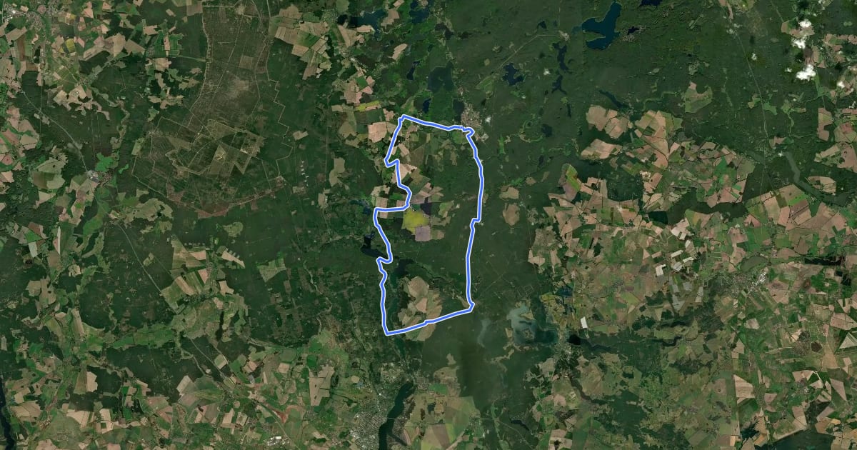 Маршрут Fontane.Rad 1. Tagestour на спутниковом снимке