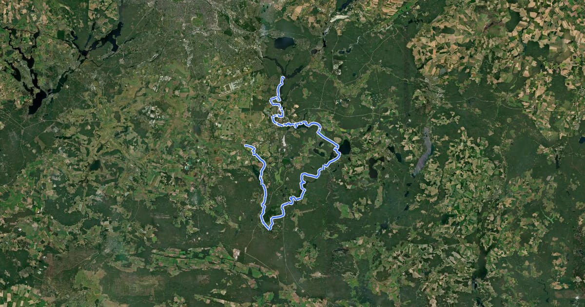 Маршрут Fontanewanderweg на спутниковом снимке