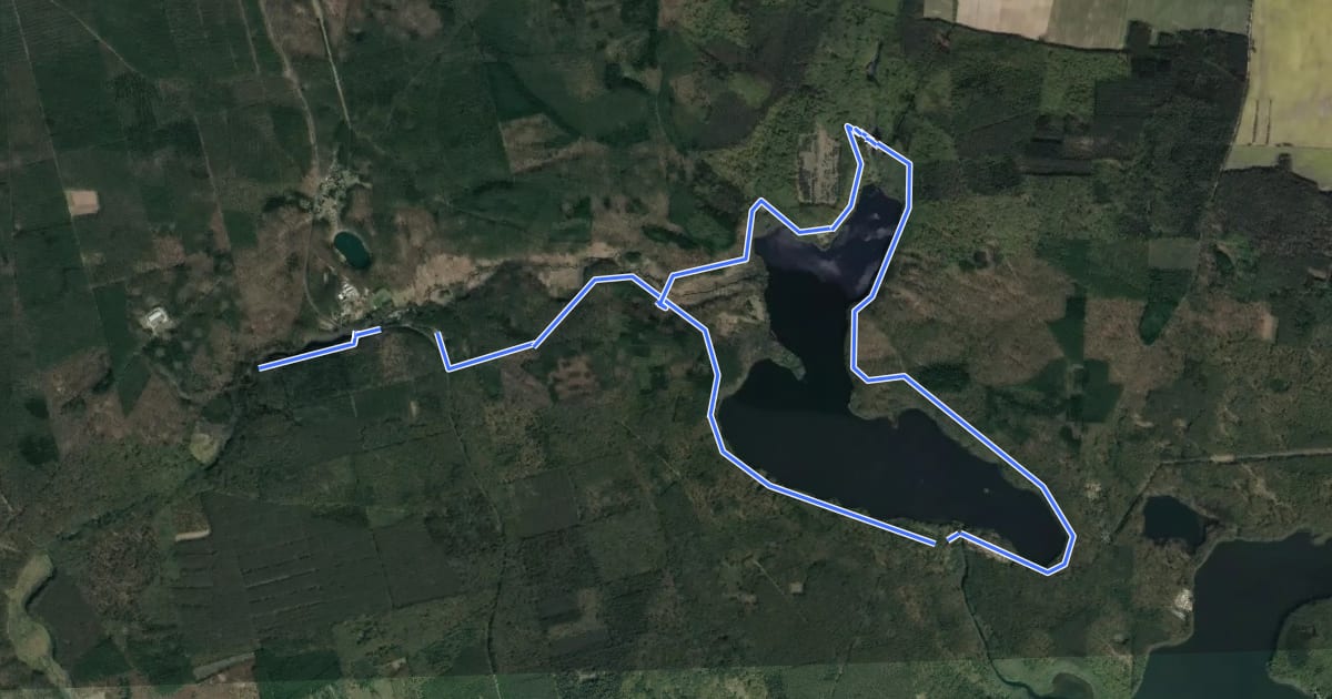 Маршрут Fontanewanderweg на спутниковом снимке