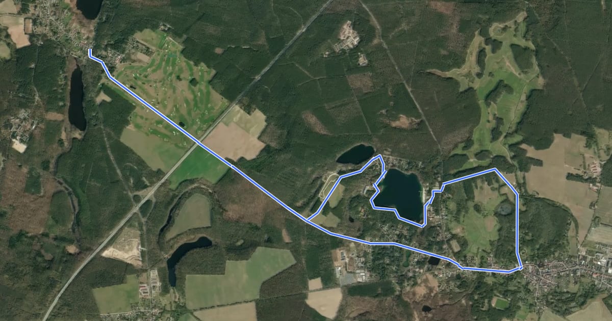 Маршрут Fontaneweg на спутниковом снимке