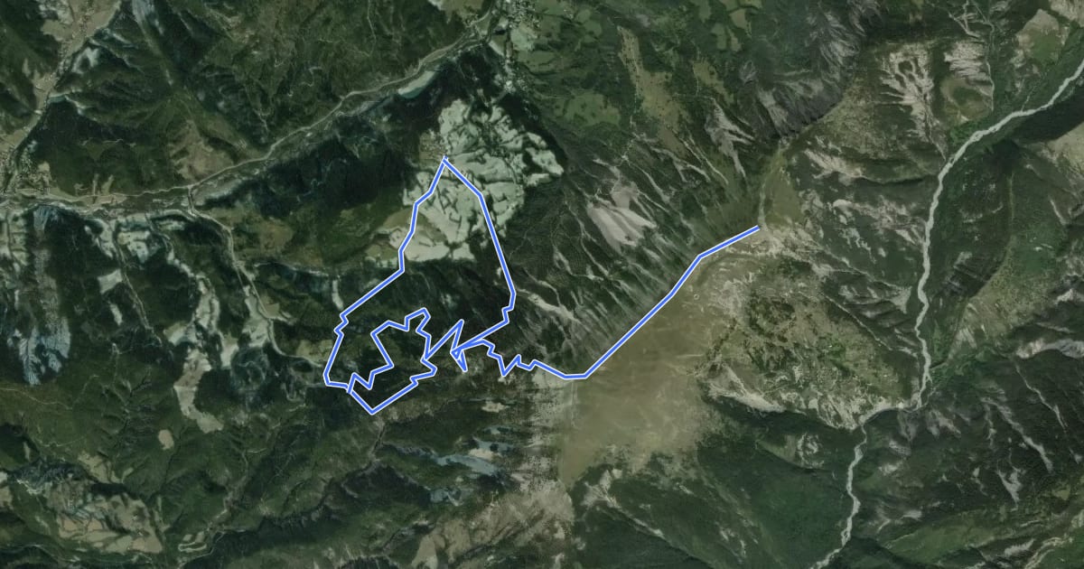 Маршрут Forêt du Labouret на спутниковом снимке