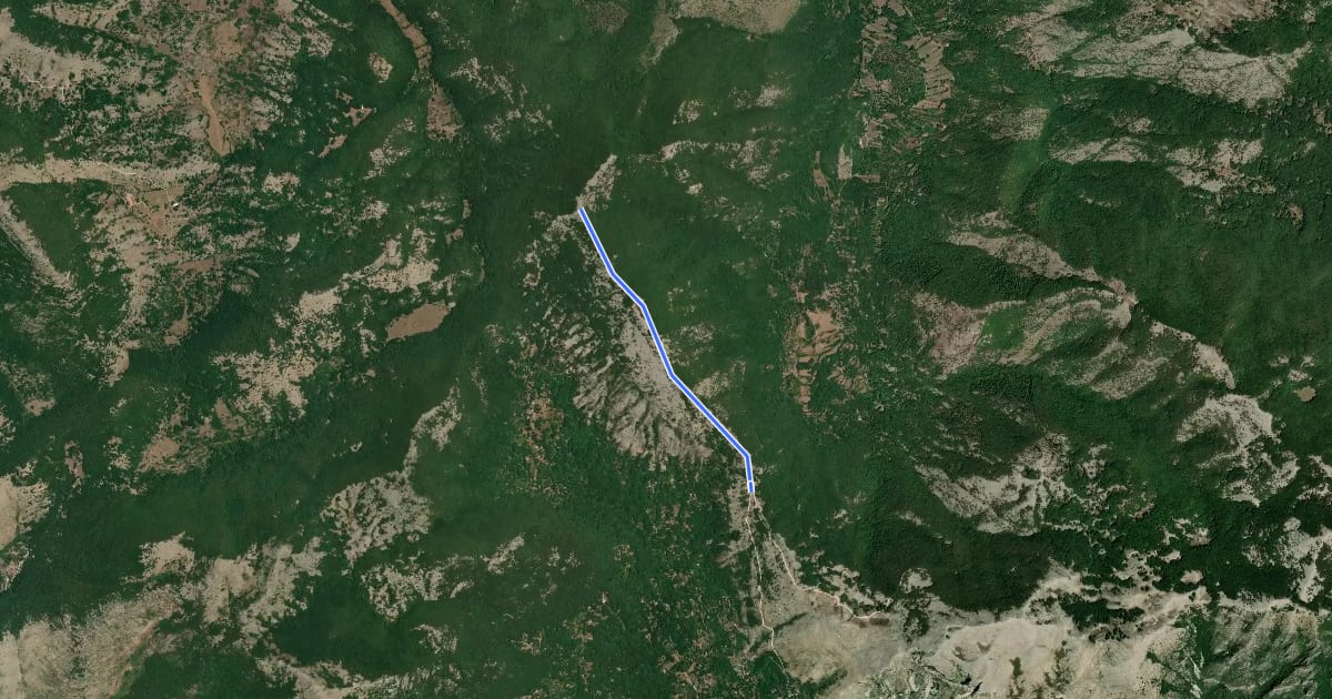 Маршрут Forcella di Fraile-Monte Revole на спутниковом снимке