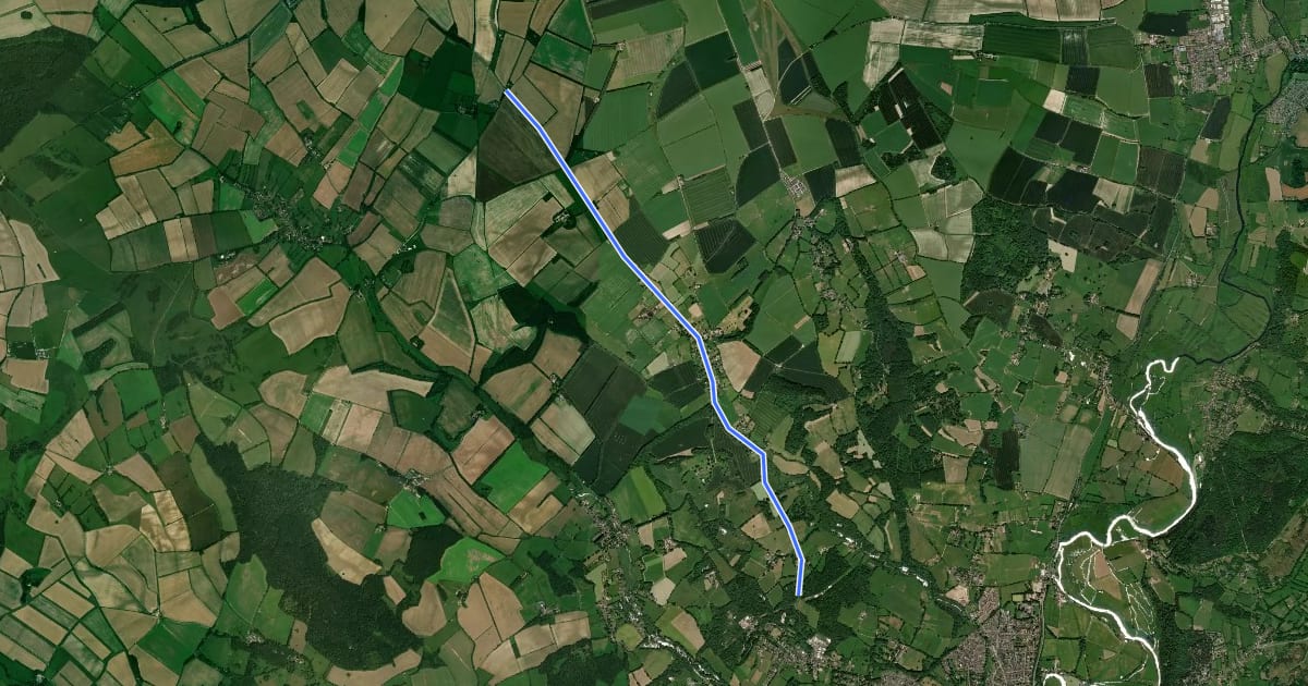 Маршрут Fordingbridge Off Road Cycle Trail (Shortcut) на спутниковом снимке
