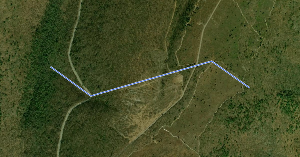 Маршрут Fore Trail на спутниковом снимке