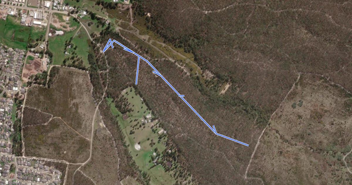 Маршрут Forest and Sensory Trail на спутниковом снимке