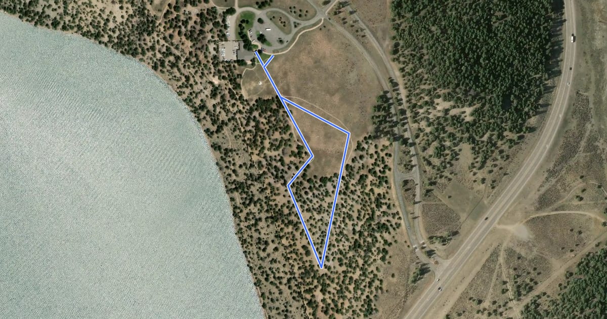 Маршрут Forest Discovery Trail на спутниковом снимке