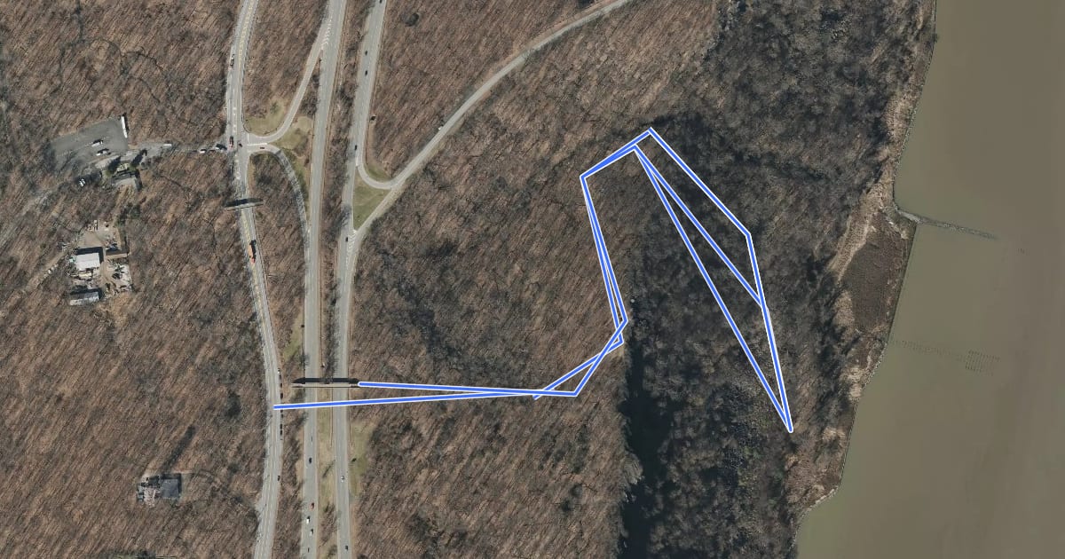 Маршрут Forest View Trail на спутниковом снимке