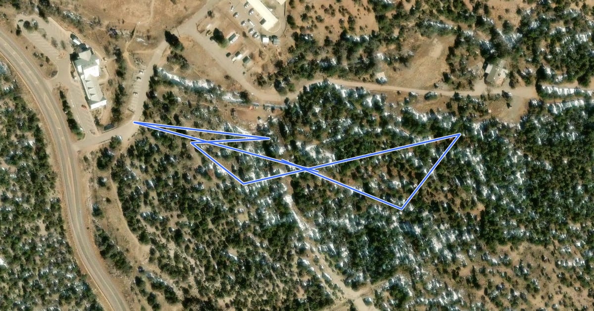 Маршрут Forestry Service Exercise Trail на спутниковом снимке