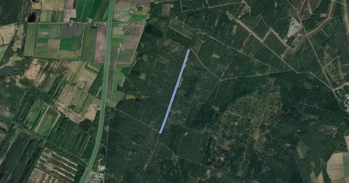 Маршрут Forst Bockling Mittelweg Abzweig Wasserweg (66) - Forst Bockling Mittelweg Nord (67) на спутниковом снимке