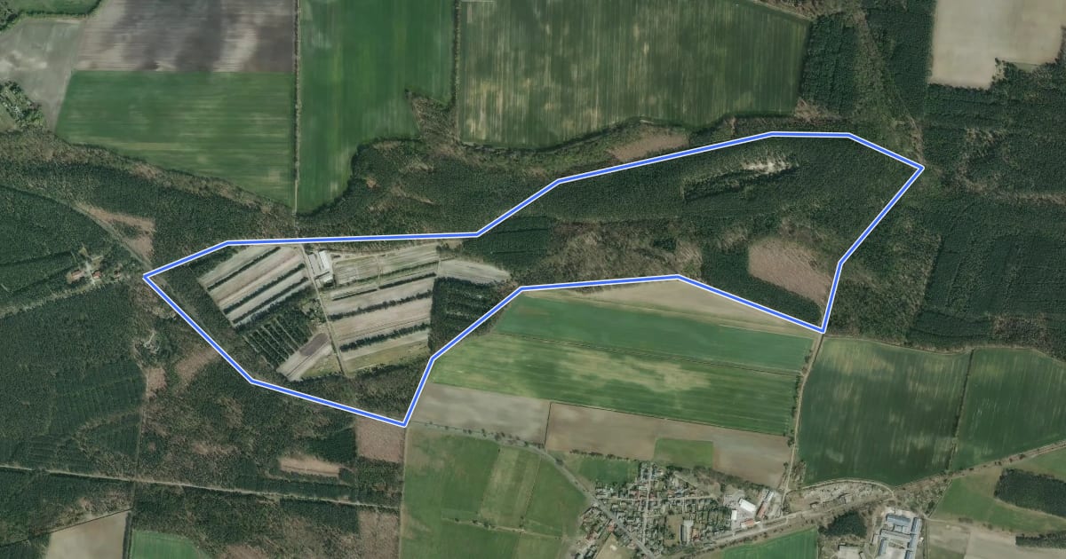 Маршрут Forstbaumweg на спутниковом снимке